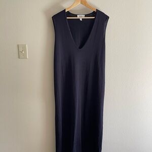 COS Navy Midi Dress